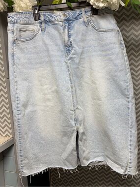 Ava & Viv Light Blue Denim Women’s A-Line Skirt